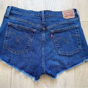 Levi's Women's Dark Blue Jean Shorts